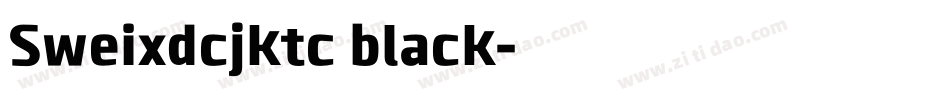 Sweixdcjktc black字体转换